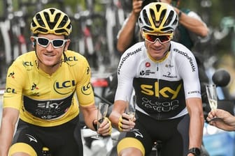 Die Briten Geraint Thomas (l) und Chris Froome bekommen einen neuen Arbeitgeber.