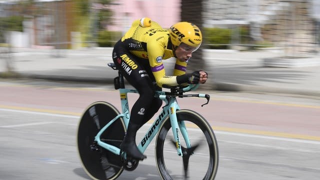 Primoz Roglic beim Zeitfahren.