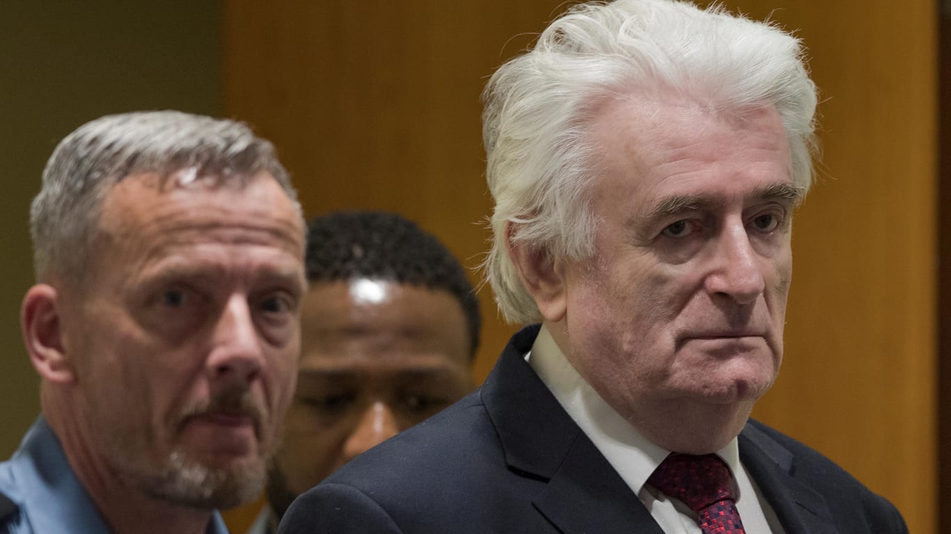 Der ehemalige Anführer der bosnischen Serben, Radovan Karadzic: Das UN-Tribunal in Den Haag hat ihn zu lebenslanger Haft verurteilt.