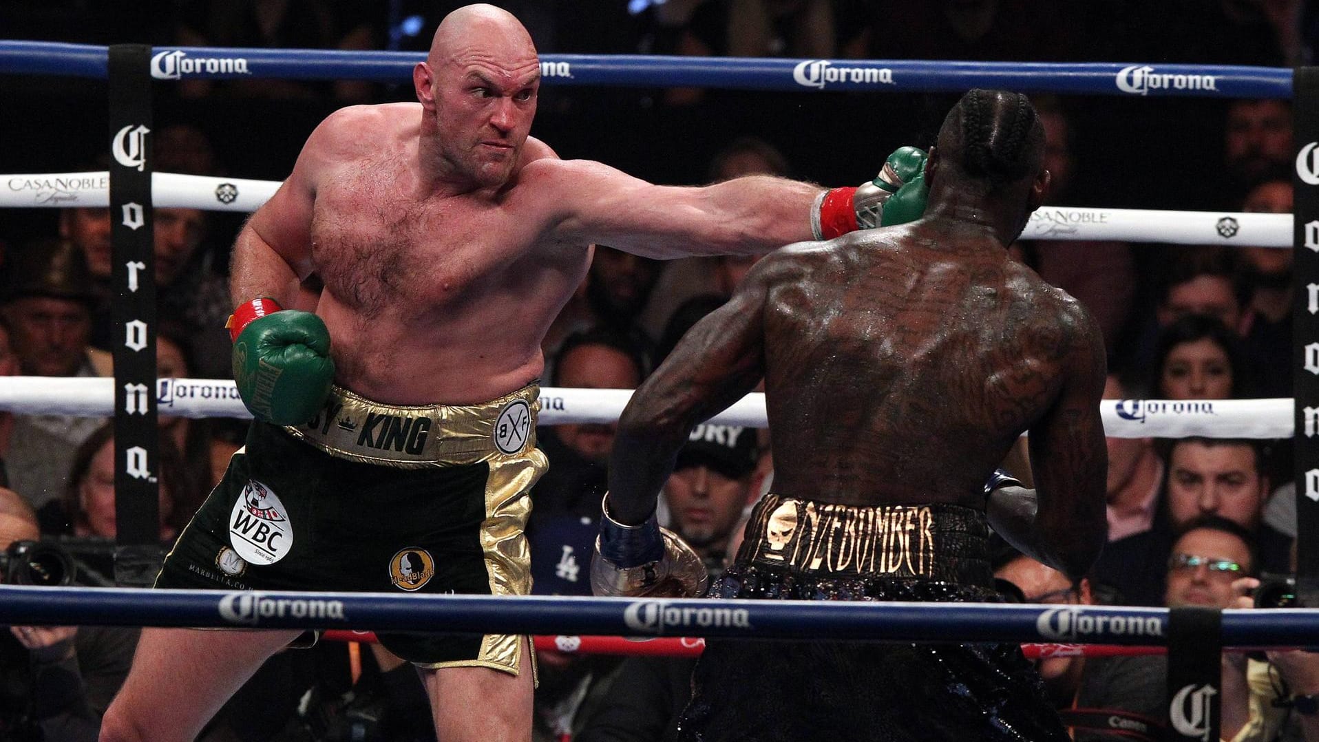 Starkes Comeback: Fury (li.) im Fight gegen Deontay Wilder im Dezember 2018.