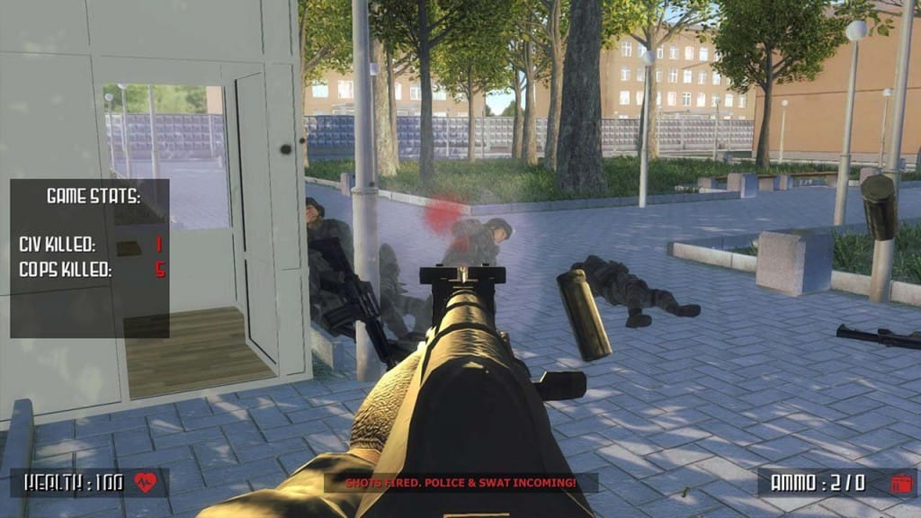 Eine Szene aus "Active Shooter": In dem Game können Spieler die Rolle eines Amokläufers übernehmen.