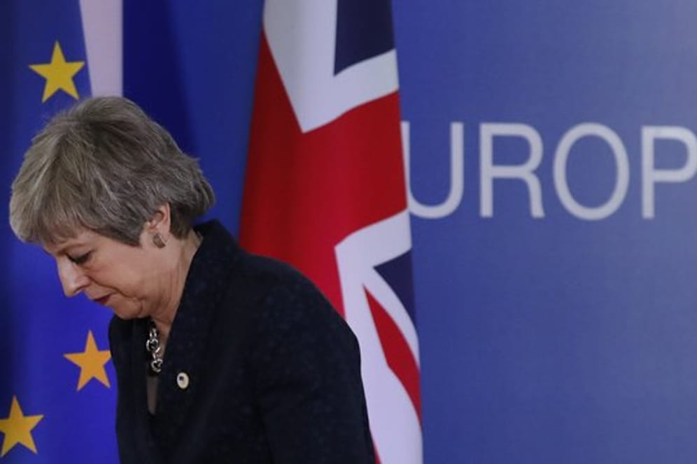 Großbritanniens Premierministerin Theresa May in Brüssel.