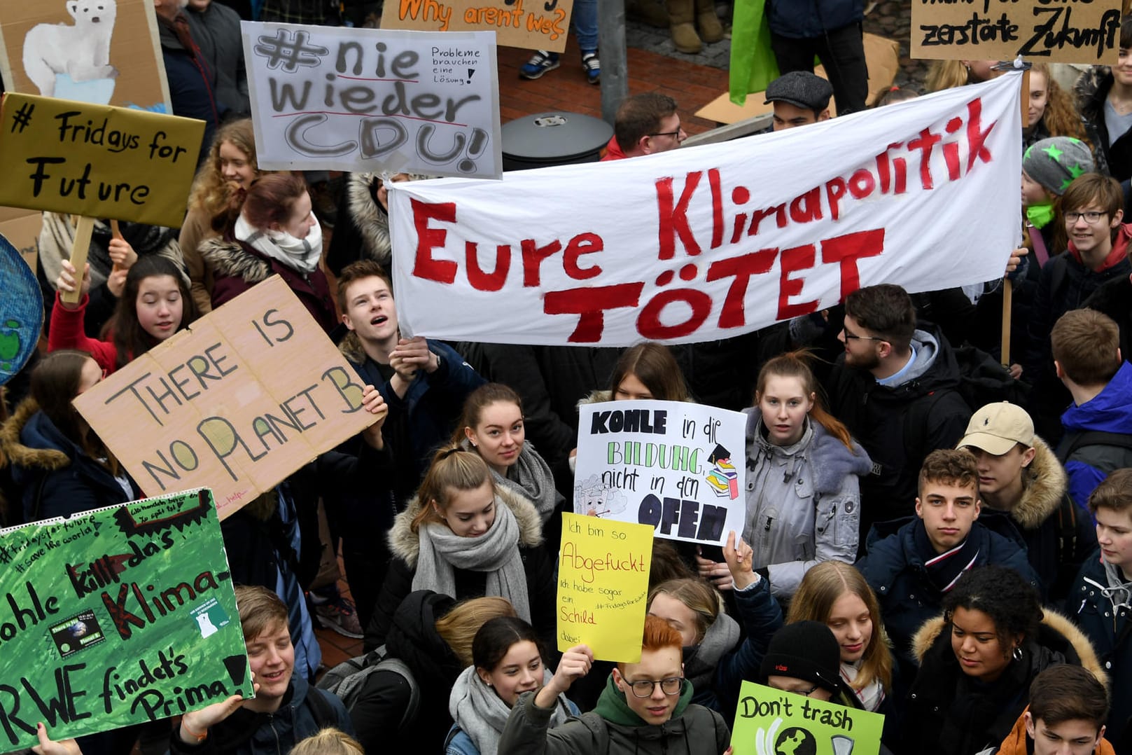 Protest: Die "Fridays for Future"-Demonstranten fordern einen Ausstieg aus der Kohle.