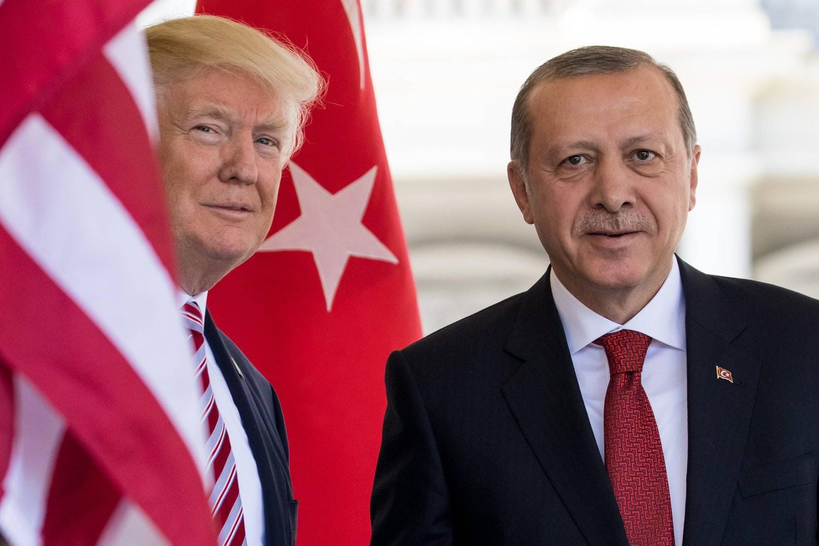 Donald Trump und Recep Tayyip Erdogan: Der türkische Präsindet weist Trumps Vorstoß zu den Golanhöhen zurück (Archivbild).