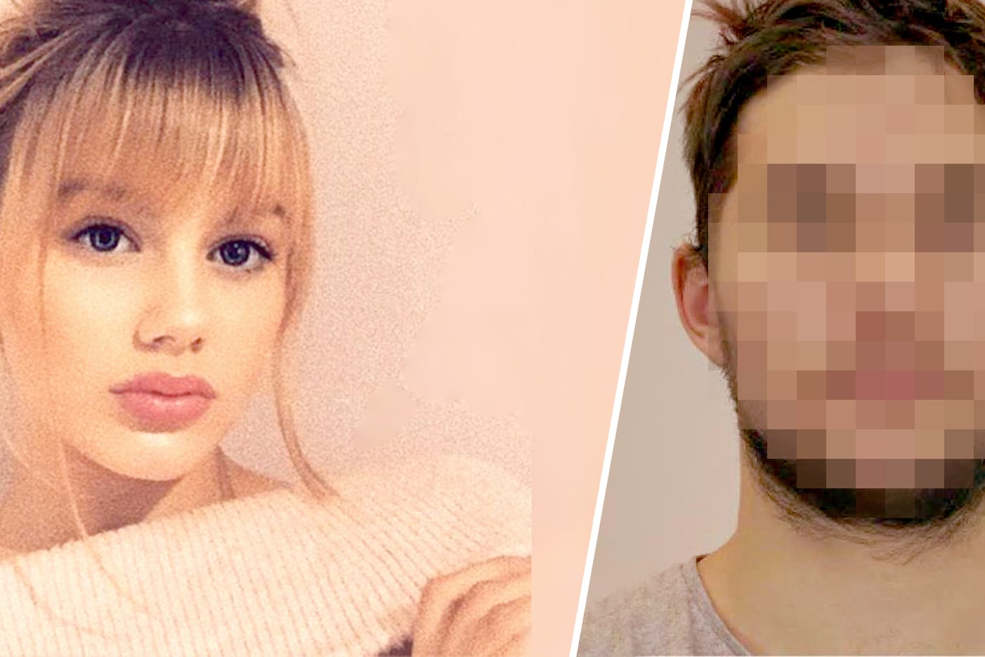 Die vermisste 15-Jährige: Rebecca (links) und ihr Schwager, der jetzt wieder auf freiem Fuß ist.