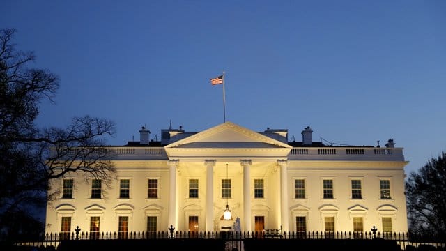 Blick auf das Weiße Haus in Washington.