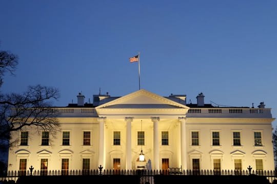 Blick auf das Weiße Haus in Washington.