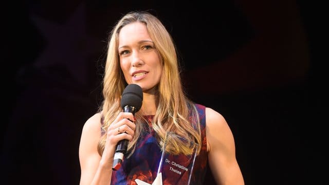 Die ehemalige Kickboxerin Christine Theiss wird neue Herausgeberin der Zeitschrift "Fit for Fun". Die ehemalige Kickboxerin Christine Theiss wird neue Herausgeberin der Zeitschrift "Fit for Fun".