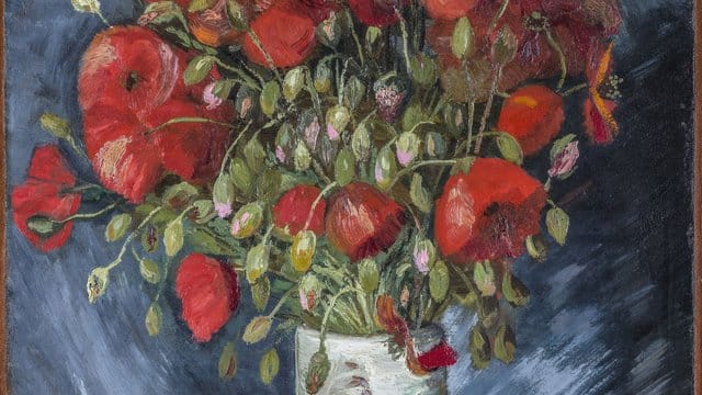 Dieses undatierte Foto des Wadsworth Atheneum Museum zeigt das Stillleben "Vase mit Mohnblumen". Dieses undatierte Foto des Wadsworth Atheneum Museum zeigt das Stillleben "Vase mit Mohnblumen".
