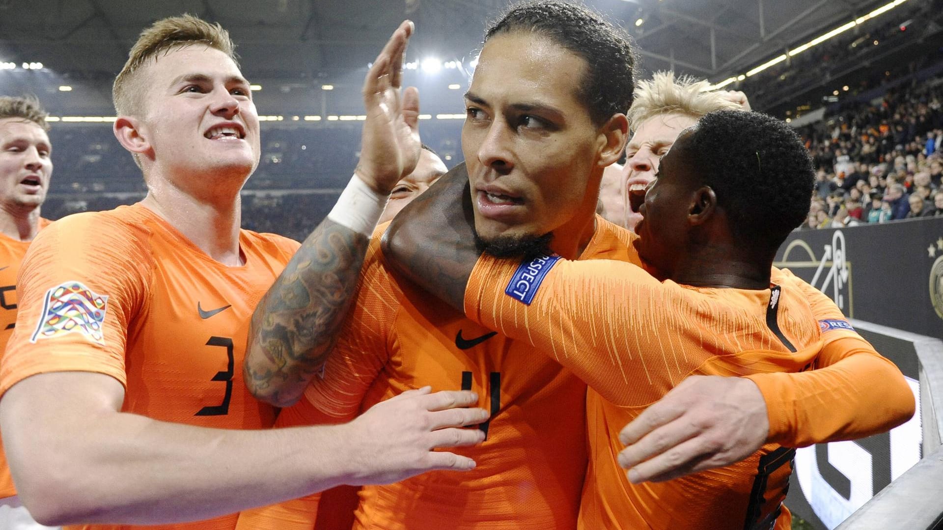 Last-Minute-Treffer: Virgil van Dijk traf für die Niederlande gegen das DFB-Team.