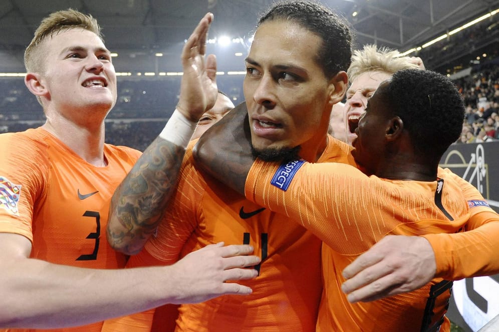Last-Minute-Treffer: Virgil van Dijk traf für die Niederlande gegen das DFB-Team.