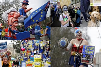 In London demonstrieren hunderttausende Menschen gegen den Brexit. Die Bilder gehen um die Welt.