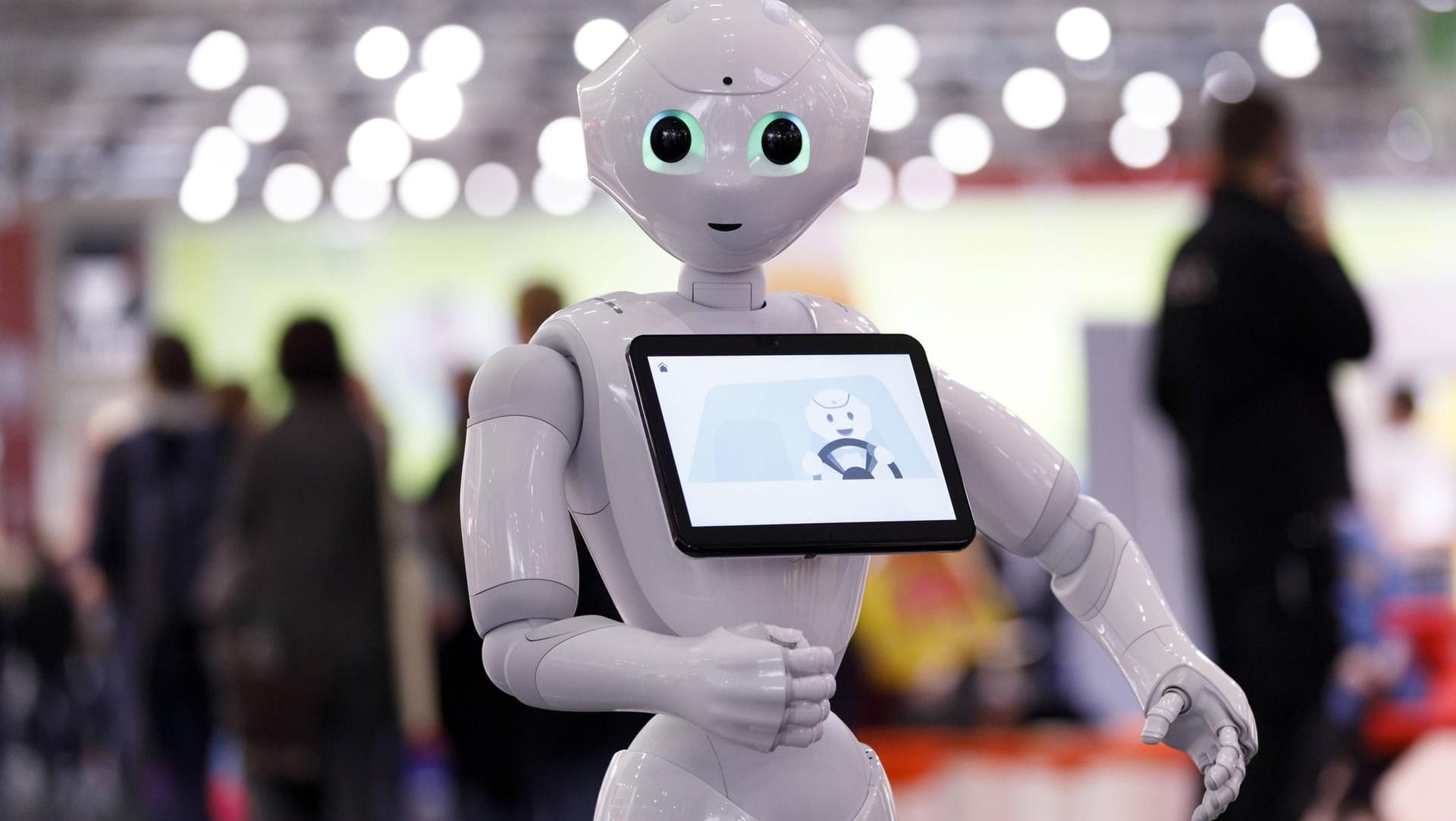 Ein Roboter: Über 50 Unternehmen in Deutschland haben ein gemeinsames Gütesiegel für künstliche Intelligenz eingeführt. Ein Roboter: Über 50 Unternehmen in Deutschland haben ein gemeinsames Gütesiegel für künstliche Intelligenz eingeführt.