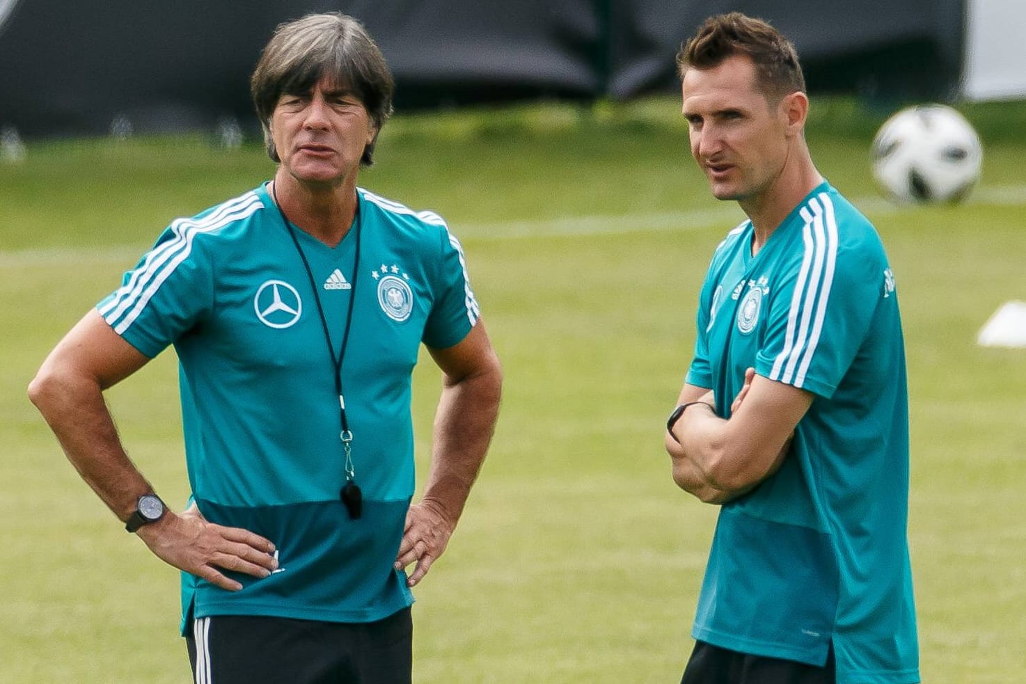 Langjährige Weggefährten: Joachim Löw (l.) und Miroslav Klose.