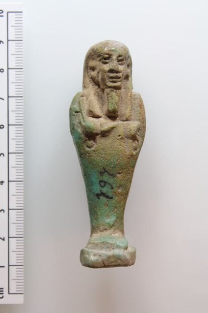 "Uschebti", eine ägyptische Grabfigur: Vermutlich stammt sie aus der Ladung der "Gottfried". 1880 ging sie an die Urgeschichtssammlung des Stader Geschichts- und Heimatvereins.