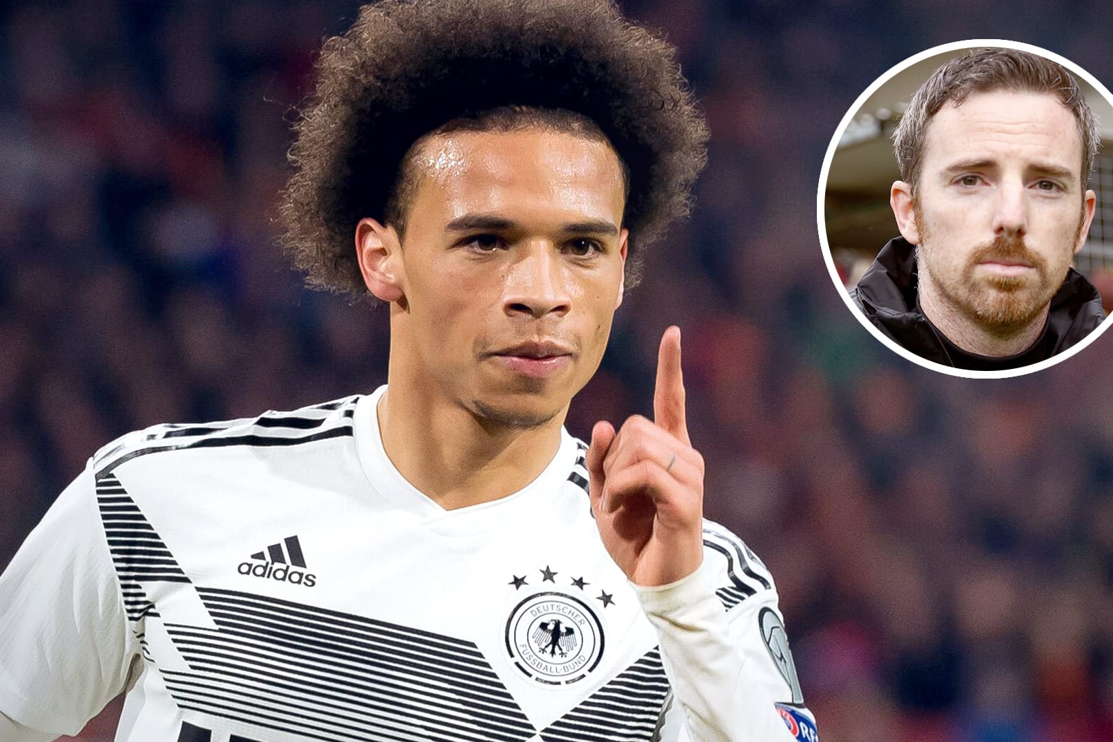 Laut Meikel Schönweitz (r.) der Spieler der Zukunft: Leroy Sané.
