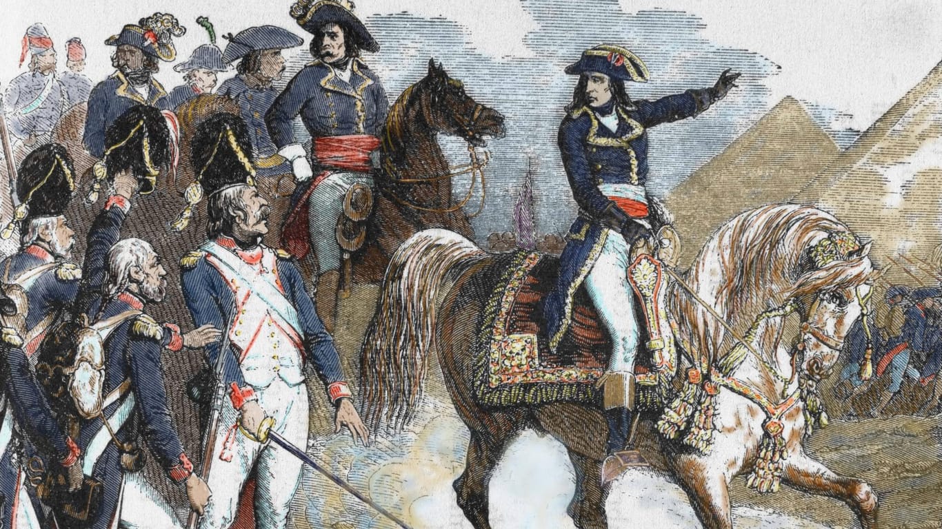 Napolen Bonaperte: Bei seinem Feldzug in Äygpten begleiteten zahlreiche Wissenschaftler den französischen Kaiser.