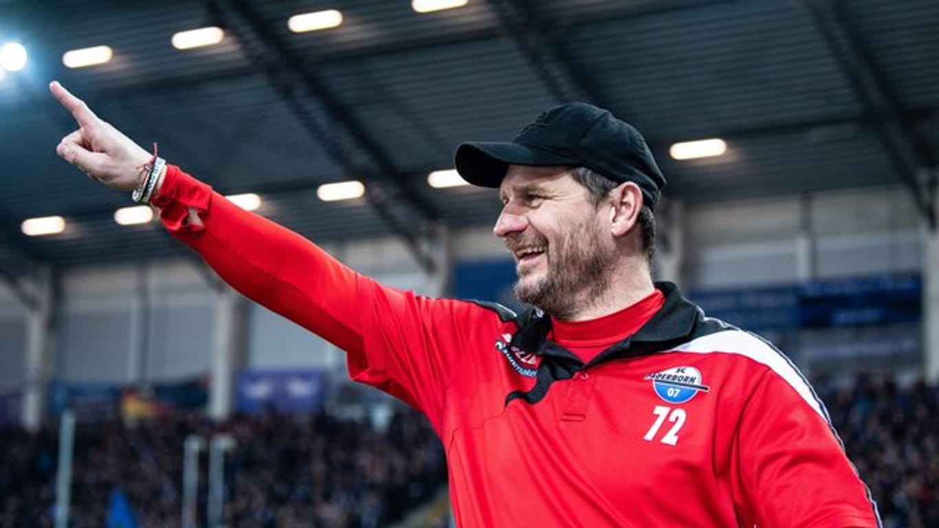Kehrt mit Paderborn zu Union Berlin zurück: SC-Coach Steffen Baumgart. Kehrt mit Paderborn zu Union Berlin zurück: SC-Coach Steffen Baumgart.