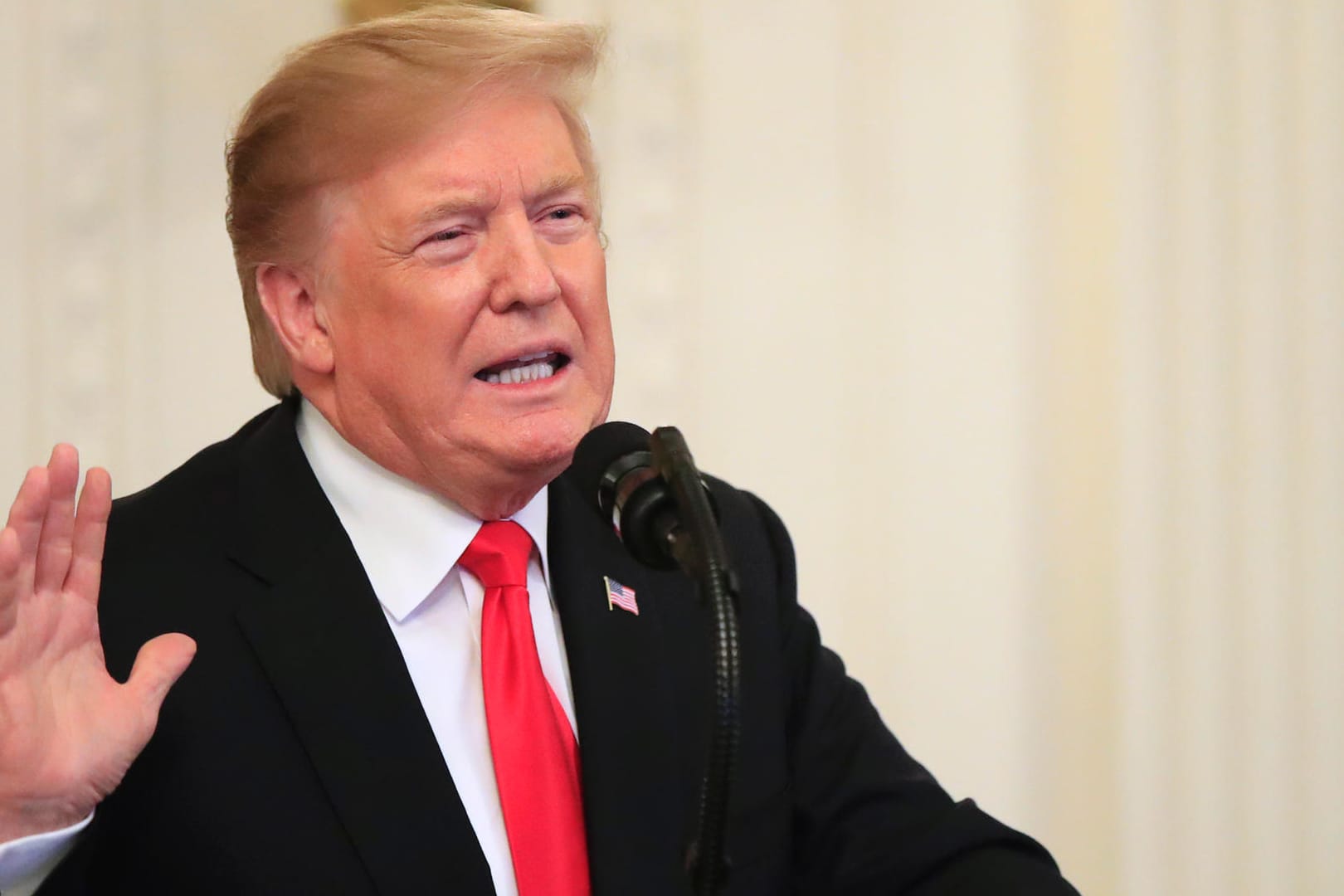 Donald Trump (Symbolbild): Der US-Präsident hat sich mit dem Google-CEO Sundar Pichai getroffen.