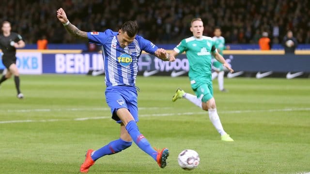 Trifft mit Hertha auf seinen Ex-Club Leipzig: Davie Selke.