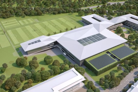 Soll zentrales Quartier der deutschen Nationalteams werden: Die DFB-Akademie in Frankfurt/Main.