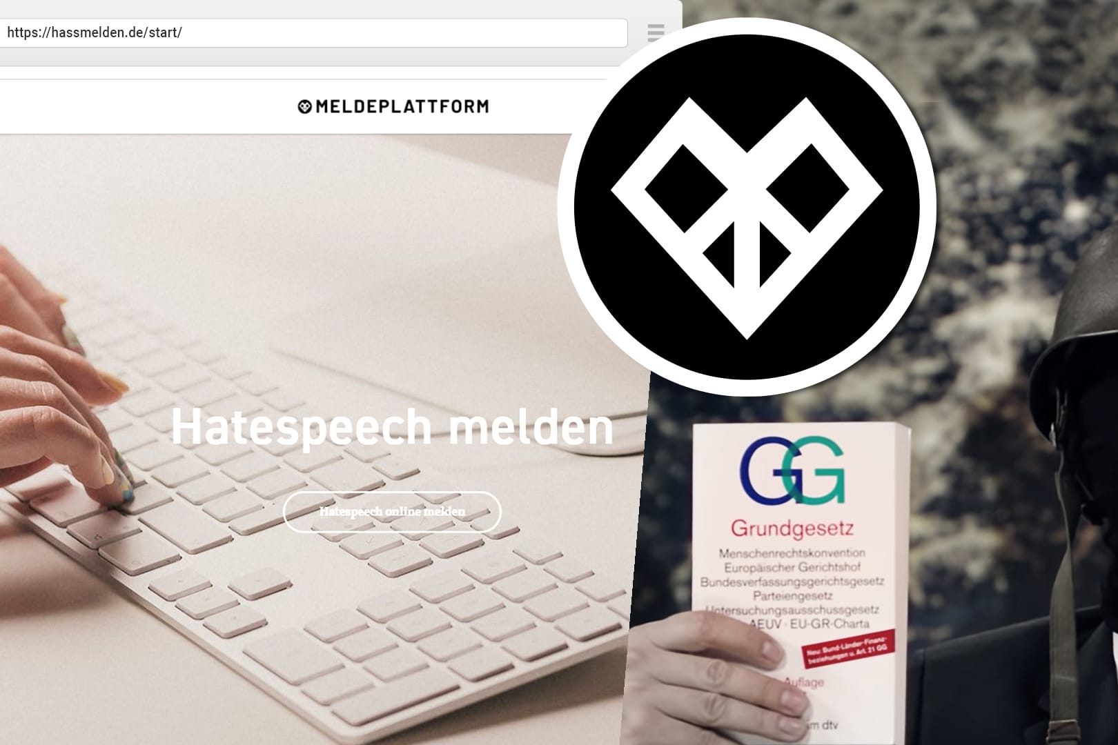 Hass melden: Die einst von Jan Böhmermann in martialischem Look angestoßene Initiative Reconquista Internet will Anzeigen einfacher machen.