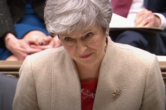 Premierministerin Theresa May: Zum dritten Mal ist ihr mit der EU verhandelter Brexit-Vertrag gescheitert.