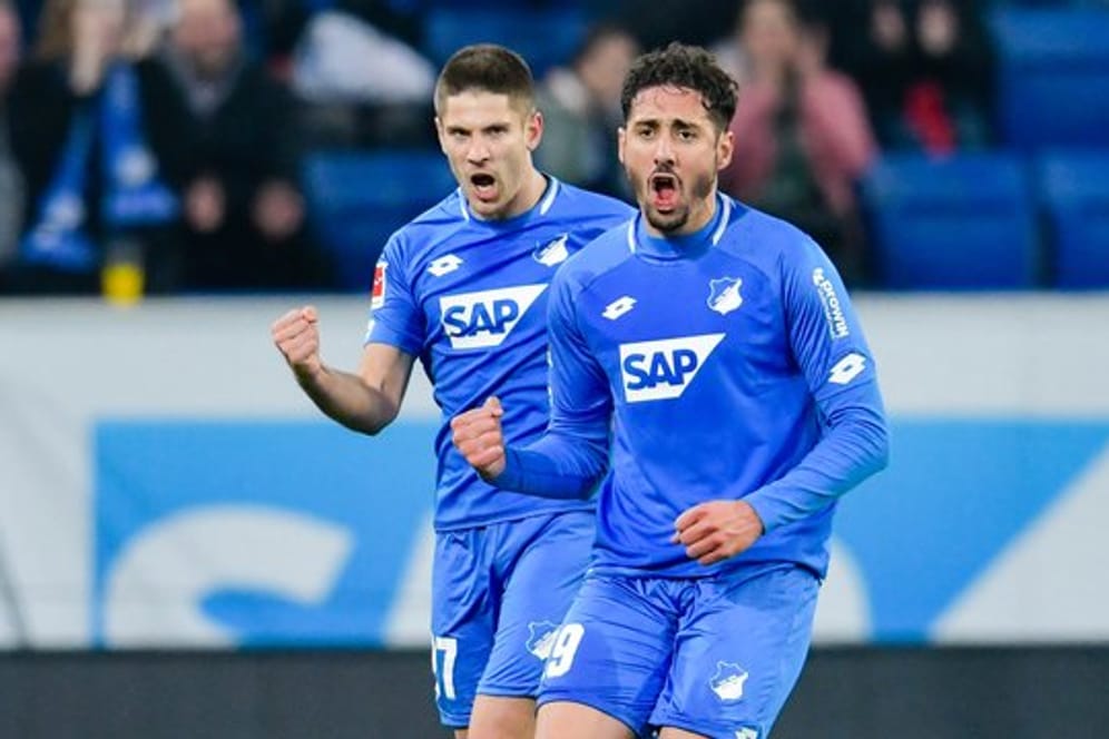 Torschützen unter sich: Hoffenheims Ishak Belfodil (r) und Andrej Kramaric.