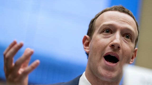 Facebook-Chef Mark Zuckerberg im April 2018 während einer Anhörung in Washington.