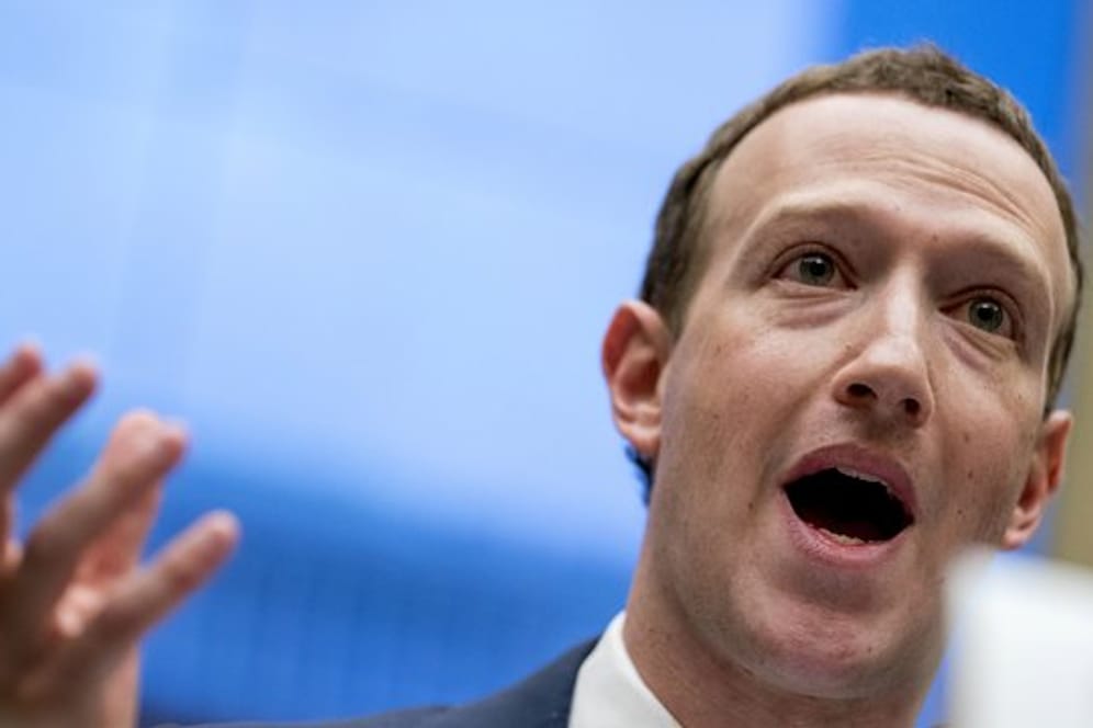 Facebook-Chef Mark Zuckerberg im April 2018 während einer Anhörung in Washington.