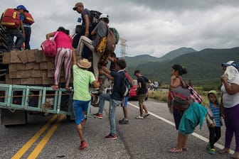 Juchitan, Mexiko: Menschen aus Mittelamerika auf ihrem Weg in die USA.