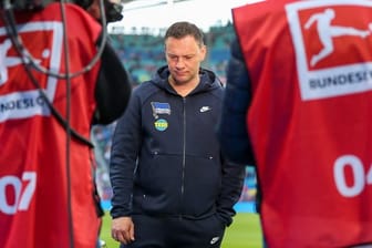 Herthas Trainer Pal Dardai war nach der bitteren Niederlage in Leipzig bedient.