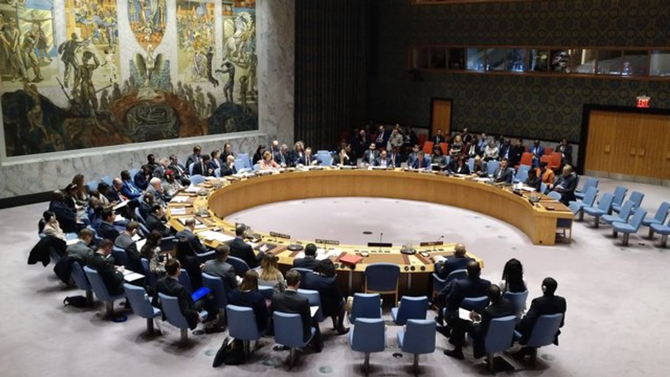 Der UN-Sicherheitsrat im Hauptsitz der Vereinten Nationen in New York.