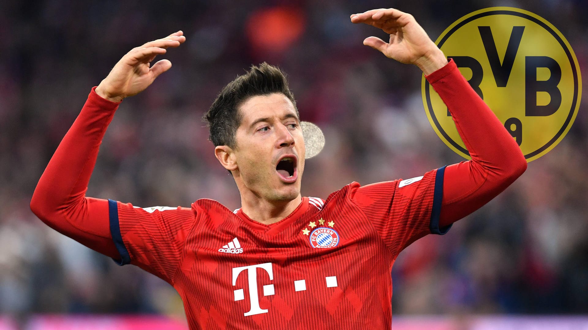 Robert Lewandowski will mit dem FC Bayern erneut die Meisterschaft gewinnen. Dafür wäre ein Sieg am Samstag gegen den BVB extrem wichtig.