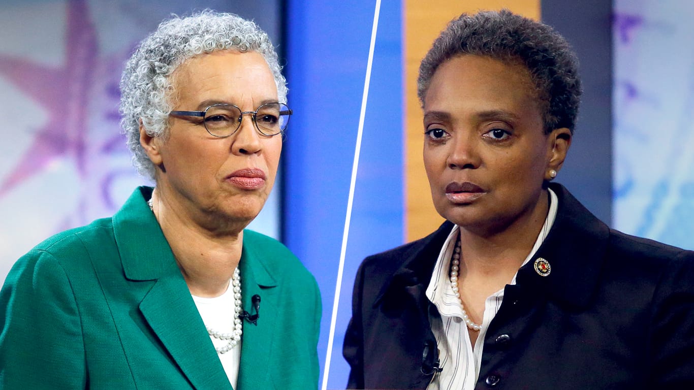 Toni Preckwinkle und Lori Lightfoot: Zwei Afro-Amerikanerinnen kämpfen um den Titel der Bürgermeisterin von Chicago. (Collage: t-online.de)