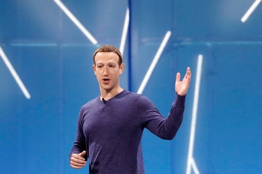 Facebook-Chef Mark Zuckerberg auf der Facebook-Entwicklungskonferenz F8.