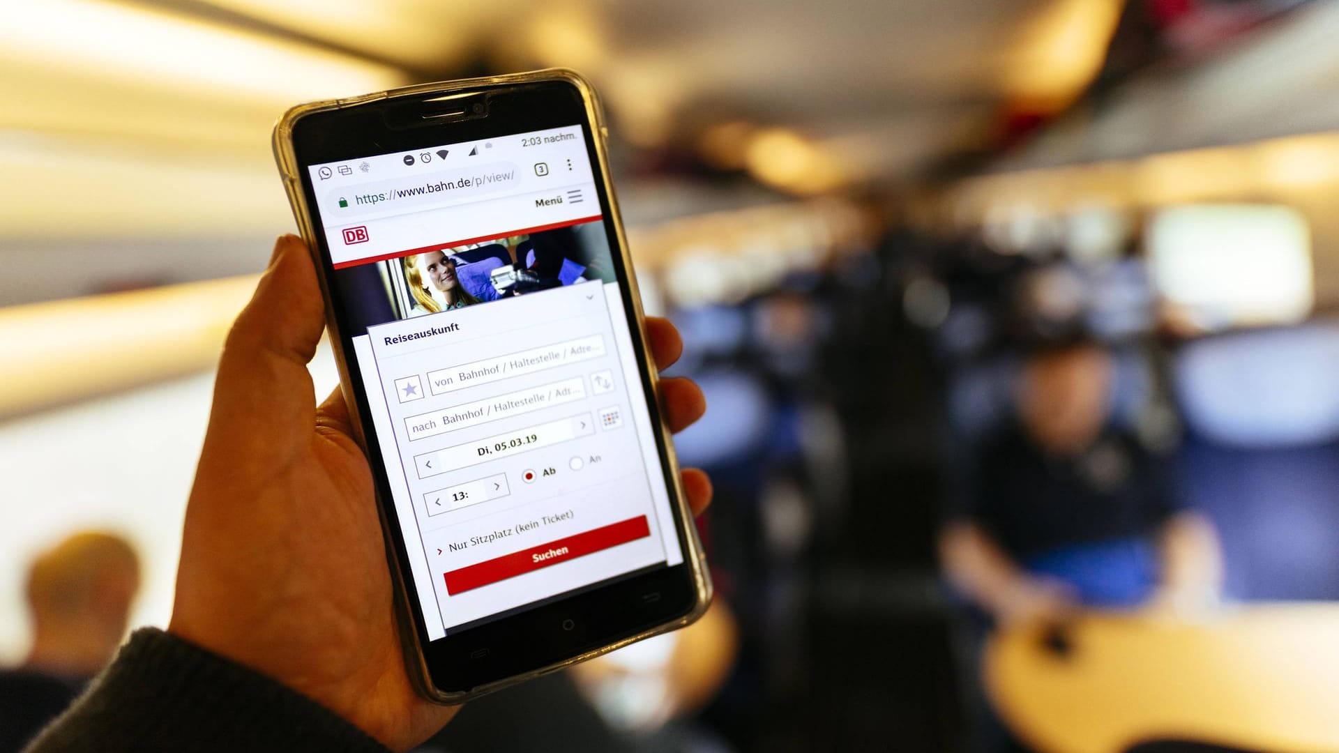 Deutsche-Bahn-App: Die Deutsche Bahn hat im Moment technische Probleme mit der App.