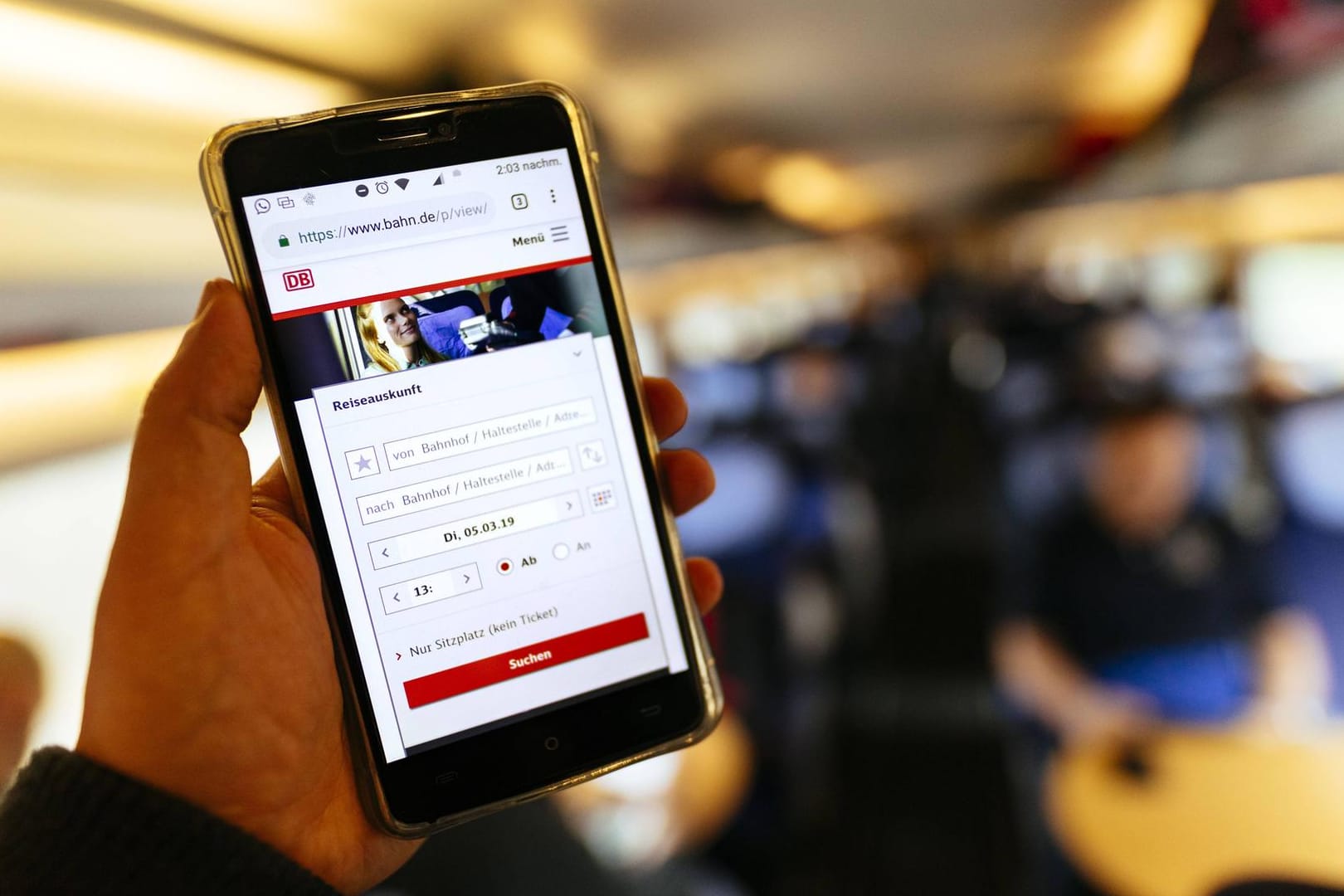 Deutsche-Bahn-App: Die Deutsche Bahn hat im Moment technische Probleme mit der App.