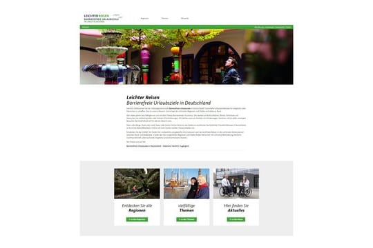 Inspiration für einen Urlaub in Deutschland können sich Menschen mit Behinderung auf der Website www.