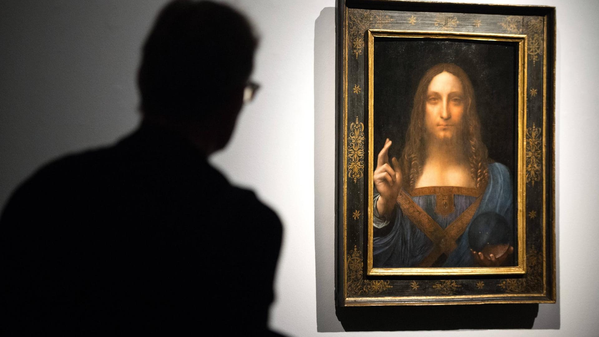 "Salvator Mundi" in London: Das Gemälde von Leonardo da Vinci war bis 2017 noch in London. Nun ist es verschwunden.