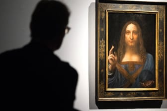 "Salvator Mundi" in London: Das Gemälde von Leonardo da Vinci war bis 2017 noch in London. Nun ist es verschwunden.
