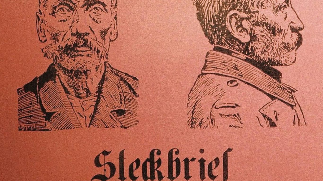 Steckbrief von Wilhelm Voigt, dem "Hauptmann von Köpenick".
