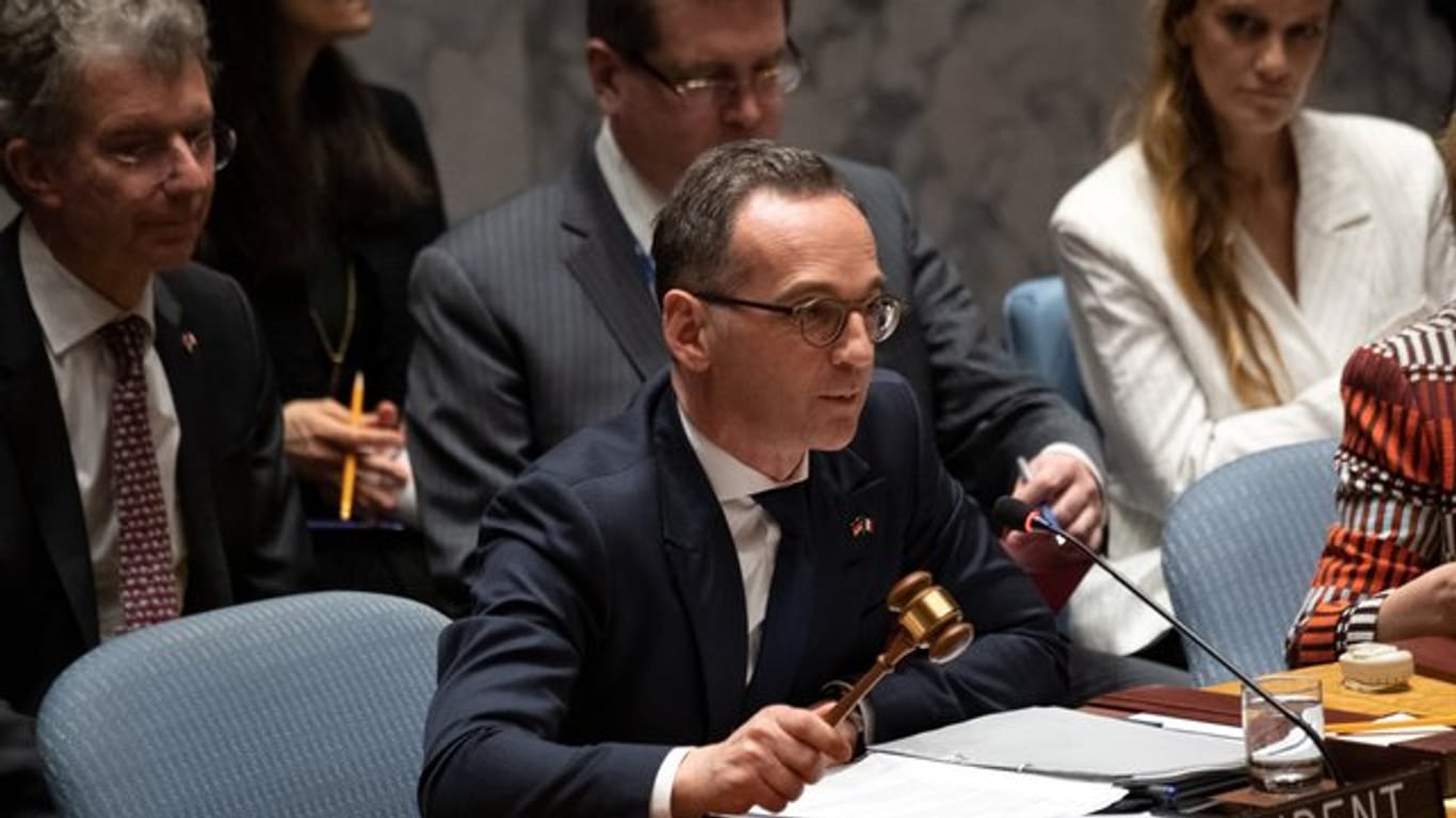 Bundesaußenminister Maas eröffnet eine Sitzung des UN-Sicherheitsrates in New York und mahnte dabei neue Anstrengungen für eine globale atomare Abrüstung an.