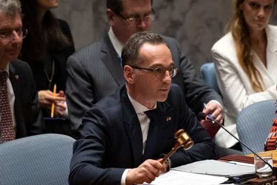 Bundesaußenminister Maas eröffnet eine Sitzung des UN-Sicherheitsrates in New York und mahnte dabei neue Anstrengungen für eine globale atomare Abrüstung an.