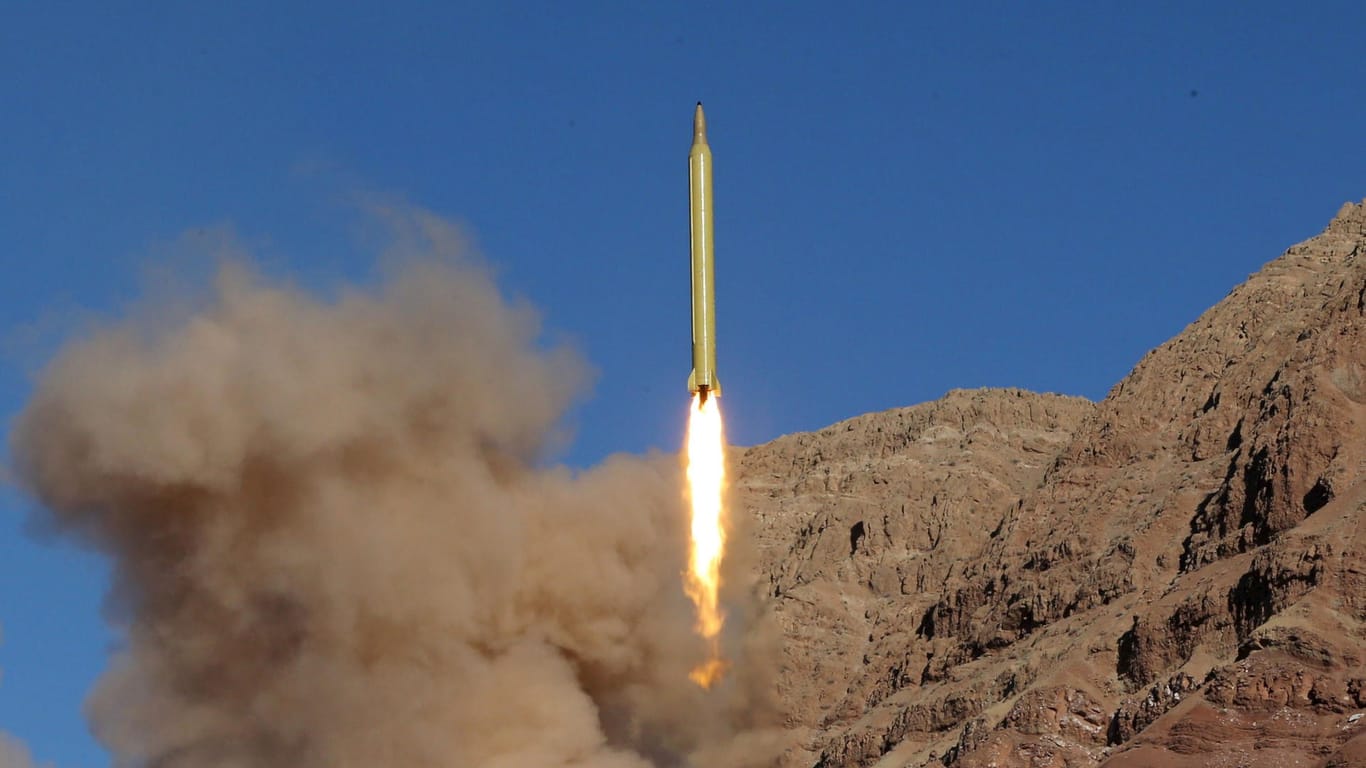 Ein Raketentest im Iran: EU-Partner zeigen sich besorgt über das Raketenprogramm des Landes.