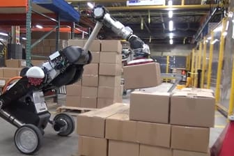 "Handle" ist die neueste Entwicklung von Boston Dynamics: Der Roboter auf zwei Rädern ist für die Logistik-Branche bestimmt.