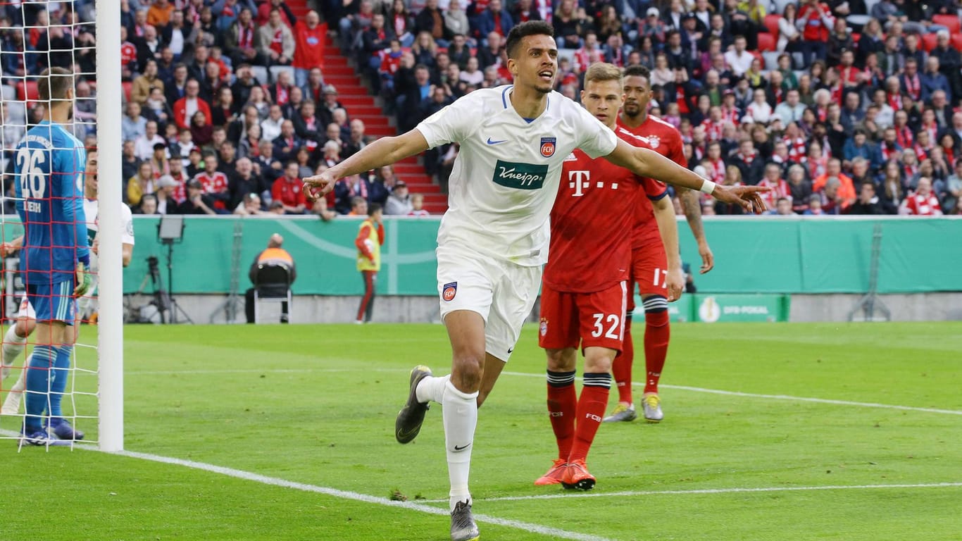 Robert Glatzel: Der Heidenheimer traf gegen Bayern dreimal.