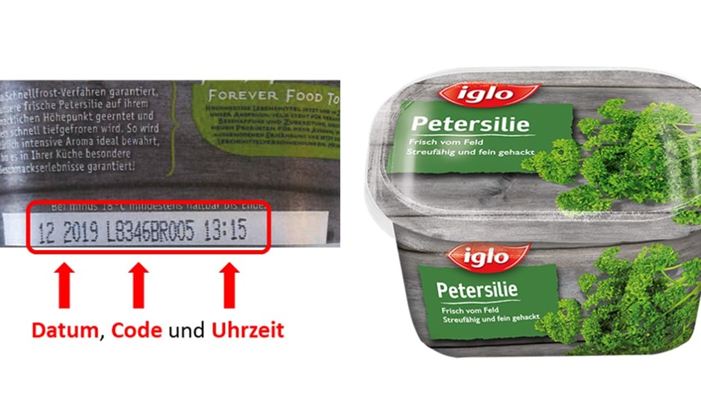 Vorsorglicher Rückruf von Tiefkühl-Petersilie: Grund für den Rückruf sei der Fund von VTEC-Bakterien in dem Produkt von Iglo