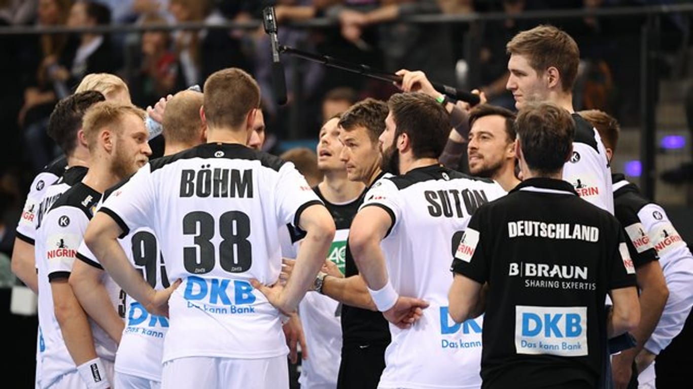Die deutsche Handball-Nationalmannschaft beim All-Star-Game.