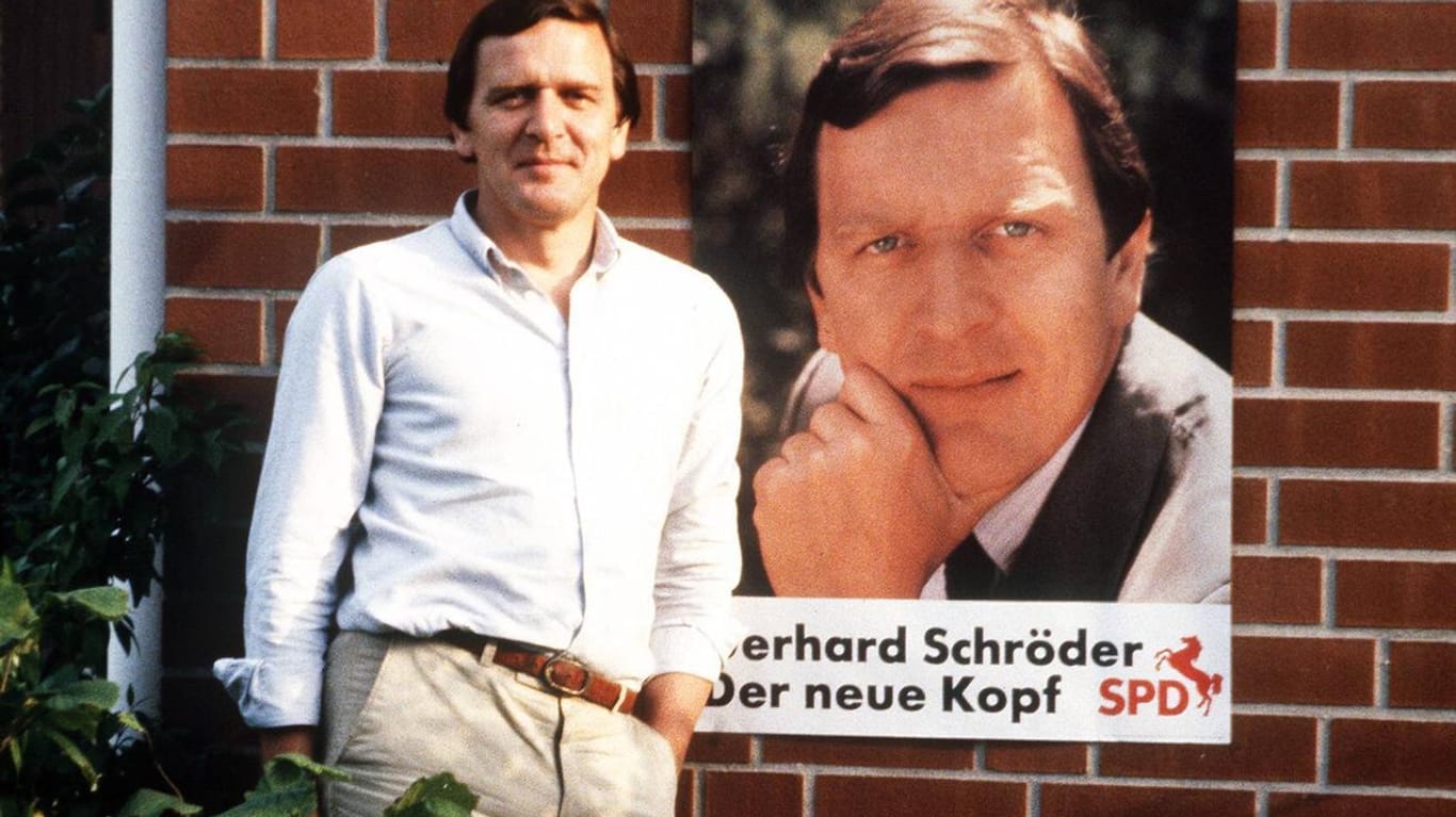 Bild von früher: So sah Gerhard Schröder 1986 aus.
